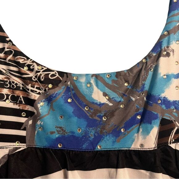 Tango Mango Blue ruffles Sleeveless Women’s dress Sz XL NWT🏷 - Picture 7 of 16